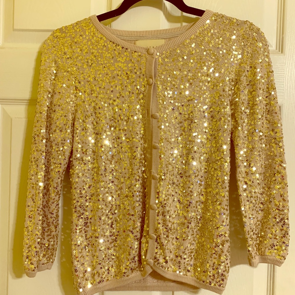 Sanctuary Gold Sequin Cardigan